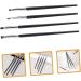 NOLITOY 4pcs Wooden Handle Black Eyeliner Brush Small Eyeliner Brush Eyeliner Makeup Brush - Buy Online on GoSupps.com