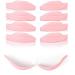 Glueless Lash Lifting Shields Curlers Pads Glueless eyelid shaped Vegan Cruelty Free Pink silicon lash lift shields Tutu Lash (Small Shields 10 Pairs)