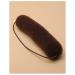 Hair Bun Maker Shaper Hollywood Bump Up Sponge Style Roll on Elastic Styling Hair Women Accessories Twist Vintage Headbands (Brown)