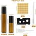 20 Pack Roll-On Glass Bottles for Essential Oils - 5/10ml Empty Brown Bottles with Stainless Steel Roller Balls for Perfumes & Massages - International Shipping Available - Buy Online on GoSupps.com