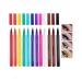 HADAVAKA 12 Colors Colored Eyeliner Long Lasting Bright Pigmented Glitter Colorful Eye Pencil Matte Soft Hyper Sharp Point Brush Eye Pencil for Women and Girls