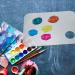 Buy 1 Set Color Palette & Mixing Tray for Watercolor and Makeup - International Shipping Available - Buy Online on GoSupps.com