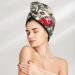 Dark Enchanted Flowers & Birds Microfiber Hair Towel - Soft Super Absorbent Coral Velvet Wrap for Long Curly & Thick Hair - Quick Dry Cap for Women - Buy Online on GoSupps.com