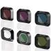 Artman ND Filter Sets for DJI Mini 3 / Mini 3 Pro 6-Pack CPL UV ND8 ND16 ND32 ND64 Filters Accessories (Aluminum Alloy Frame Version)