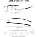TERAISE 2-Pack Rimless Reading Glasses for Men & Women - Ultralight Blue Light Blocking Frameless Readers Black 1.5x - Buy Online on GoSupps.com