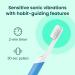 Buy Quip Sonic Toothbrush for Adults - Soft Bristle Timer Extra Brush Head & Travel Cover - Blue | International Shipping Available - Buy Online on GoSupps.com