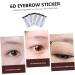 BIUDECO Fake Eyebrow Stickers 4pcs Eyebrow Stickers Waterproof Stickers Eyebrow Tattoos 6d Hair-like Eyebrows Stickers 4d Mold - Buy Online on GoSupps.com
