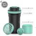 Artoid Mode 720ml Inspirational Protein Shaker Bottle - Aqua Green/Black - Buy Online on GoSupps.com