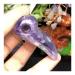 SDWGLD Healing Aura Crystal. Natural Fantasy Amethyst Hand Carved Beak Craft Home Decoration