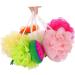 Buy Balacoo 12 Pcs Bath Ball Mesh Sponge Shower Pouf - Two-Color | International Shipping Available - Buy Online on GoSupps.com