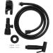 Bathroom Bidet Sprayer Set - Stainless Steel G1/2 Thread Bidet Sprayer for WC - Modern Black A-Style for International Shipping - Buy Online on GoSupps.com