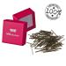 HAARallerliebst Gold Hair Clips & Bobby Pins (100 pcs 5 cm) - Pink Storage Box | International Shipping - Buy Online on GoSupps.com