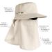 Coolibar Kids UV Sun Cap - Stevie Ultra with Face & Neck Protection | White | Best Sun Hat for Outdoor Protection - Buy Online on GoSupps.com