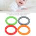 4-Piece Silicone Baby Bite Ring Bracelet - Coolable Heat-Resistant Gum Relief Dental Toys for Front Teeth - Buy Online on GoSupps.com