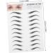 Ipetboom 6 Pcs 3d Eyebrow Stickers Cosmetology Kit Eye Brow Shaping Kit Artificial Eyebrow Women's Model Head ze001x3pcs Blackx3pcs - Buy Online on GoSupps.com