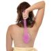 Tarrant Long-Handle Bath/Shower Body Brush and Back Scrubber - Pink - Buy Online on GoSupps.com