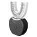 Ultrasonic Toothbrush Electric Sonic Toothbrush Automatic Cleaning Toothbrush U-Shaped Teeth Whitening Brush 360 Ultrasonic Electric Toothbrush for Adult(Black)