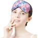 Buy Pink Blue Tie Dye Sleep Mask for Women - Adjustable Eye Shades Cover with Elastic Strap | International Shipping - Buy Online on GoSupps.com