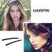 XIAOL Black Crystal Rhinestone Barrettes - Shiny Hair Pins for Women (2pcs) - Buy Online on GoSupps.com