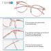 Firmoo 1.5x Blue Light Filter Reading Glasses for Men & Women - Anti-Scratch Visual Aid Clear Pink Design - Buy Online on GoSupps.com