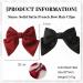 Bow Hair Clip Satin French Bow Hair Clips for Women Solid Bow Hair Clips Hair Barrette with Long Ribbon Silky Hair Bows Big Bowknot Simple Girls Hair Accessories (Black+Red) - Buy Online on GoSupps.com
