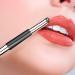 Silicone Lip Applicator Silicone Lip Gloss Eyeshadow Applicator | Portable Makeup Accessories Lip Oil Brush with Lid Soft Double Head Lipstick Brushes for Daily and Travel Black - Buy Online on GoSupps.com