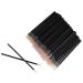 AKOAK 100 Pcs Disposable Eyeliner Brush Black Handle Fine Eyeliner Applicator Eyeliner Stick Eyeliner Liquid Eyeliner Lash Extension Tool Fiber Swabs Porable Eyeliner Brush Tool (Black)