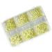 1Box Mixed Nails Art Decorations 3D Beads Nail Easy Installation And Removal Add Charm To Your Nail Nail Supplies Yellow