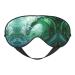 SSIMOO Ocean Green Wave Surf Print Ultra-Soft Light-Blocking Eye Mask for Optimal Comfort and Restful Sleep Black