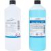 1 Litre Acetone Pure Nail Polish Remover + 1 Litre Nail Prep & Wipe Cleanser Set