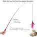 JJYPET Retractable Cat Toys Wand - 12 Pack Interactive Feather Toys with 9 Assorted Teaser Refills for Cat Kitten - Buy Online on GoSupps.com