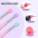 Buy Songaa Silicone Lip Brush Set (6 Pcs) - Best Lip Applicator Brushes for Gloss Mask & Cream - Mint Green Purple Dark Pink - Buy Online on GoSupps.com