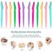 18 Pcs Portable Eyebrow Razors Set with Eyelash Brush - Women's Facial Trimmer and Shaver Kit - Buy Online on GoSupps.com