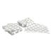 Disposable Lashing Dental Bib | 125 Pack | Size 13x18 inches | Eyelash Extension Supplies | White Bib with Simple Lash Print Design