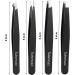 Sukmazz Professional Tweezers Set for Eyebrows - 4 Pcs for Ingrown Hair Removal, Eyelash Extension, and Plucking - Buy Online on GoSupps.com