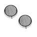 (Black White Stripe) Round Pill Box 3 Compartment Pill Box Mini Decorative Pocket Purse Portable Travel Medicine Tablet Vitamin Holder Organizer Pill Case