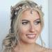 Goddess Tiara Crystal Leaf Wedding Headband for Bride Prom Birthday Party Cosplay Hair Accessories for Girls Golden - Buy Online on GoSupps.com