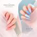 Gellen Gel Nail Polish Kit - Blue Peach Pink White | Popular Solid Colors Set for DIY Nail Art at Home or Salon - Buy Online on GoSupps.com