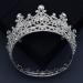 FRCOLOR Rhinestone Crystal Crown Tiara - Elegant Bridal Hair Accessories for Weddings Pageants Birthdays & Proms (Silver) - Buy Online on GoSupps.com
