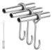 ARGCONNER Stainless Steel Maple Syrup Taps Kit Maple Tree Taps Spiles Tree Taps for Tapping Trees 3 Spiles and Hooks with 1 Spile Cleaning Brushes