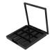 OHPHCALL 1pc 12 Empty Eye Shadow Pallet Empty Eye Shadow Case Makeup Palettes Loose Powder Organizer Black