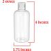 Hand Disinfectant Bottles - 50 Pack 57ml Travel Size Empty with Hinged Lid for Liquids Gels and Lotions - Buy Online on GoSupps.com
