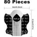 80 Pieces Nail Templates - Self-Adhesive Modeling Stickers for Artificial Fingernails - Perfect for Nail Extension & Design - Buy Online on GoSupps.com