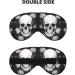 White Flowers & Skull Print Eye Covers | Soft Blackout Sleep Masks for Travel | Cute & Comfortable Eye Masks for Men & Women - Buy Online on GoSupps.com