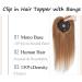 12" Hair Toppers with Fringe for Thinning Hair Women Real Hair #6 Light Brown (35g) - Buy Online on GoSupps.com