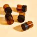 100Pcs Mini Amber Glass Essential Oil Sample Bottles - Refillable 1ml Brown Perfume Bottles for Travel - Perfect for DIY and Aromatherapy - Buy Online on GoSupps.com