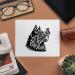 Stylized Cat & Butterfly Microfiber Lens Cleaning Cloths - 2 Pack - Perfect for Glasses & Screens - International Shipping Available - Buy Online on GoSupps.com