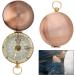 Vintage Pocket Watch Compass | Antique Brass Hinged Lid | Portable Outdoor Navigation for Backpacking Camping & Hiking - Buy Online on GoSupps.com
