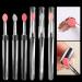 6Pcs Chrome Nail Powder Applicator Brushes Silicone Head Nail Art Brushes With Cover Reusable Nail Glitter Powder Pigment Pen Brush Nail Art Applicator Tools Lip Eyeshadow Makeup Stick
