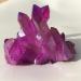 Natural Crystal Rough 156g Rare Beautiful Purple Flame Aura Quartz Crystal Cluster Specimen - Buy Online on GoSupps.com